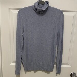 Ann Taylor Turtleneck Sweater Women's light blue Thin Layering Large